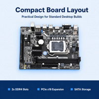 Motherboard ITZR Factory H110 Chipset Intel Socket 1151 Mendukung Prosesor Core I3 I5 I7 I9 Generasi ke-6, ke-7, ke-8, dan ke-9