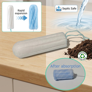 Tampones Digitales Biodegradables de Algodón Orgánico Sin Aplicador, Expansión Rápida, Ecológicos, Cómodos, Higiene Femenina - Product Image 1