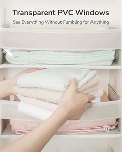 50Lbs Weight Capacity Closet Door Hanging Over the Door Organizer with 6 Large Pockets 12 Side Pockets - Product Image 6