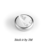 1pc 30mm Locket Kaca Paduan Seng untuk Menyimpan Kenangan, Locket Mengambang, Aksesoris DIY, Kotak Penyimpanan Batu untuk Ponsel, Stiker