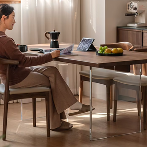 Highend Custom-made Solid Wood Modern <strong>Stable</strong> Dining Furniture Large Simple Rectangular Hotel Villa <strong>Table</strong> - Product Image 3