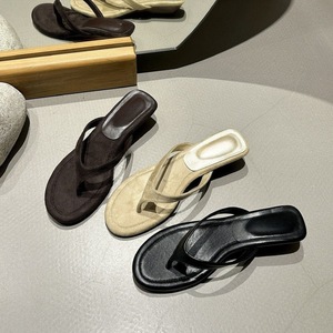Sandalias Planas de Gamuza con Punta Abierta, Transpirables, para Mujer, Estilo Elegante, Suela de Goma, Envío Directo - Product Image 6