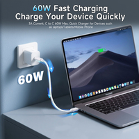 Chargeur de USB-C multifonctionnel 60W, ensemble de câbles, adaptateur convertisseur, support de broche de carte SIM, accessoires de téléphone portable, kit de câble multi-ports