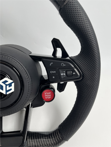 Volant perforé en cuir lisse noir avec surpiqûres pour Volkswagen Golf 8 - <span class=keywords><strong>Prix</strong></span> de gros - Product Image 6