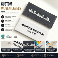 Étiquettes tissées pour vêtements, étiquettes tissées personnalisées, étiquettes tissées pour vêtements sur mesure, étiquettes tissées pliées personnalisées