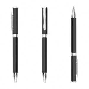 Bolígrafos de Metal de Lujo Negros, Bolígrafo de Metal Publicitario con Impresión de Logotipo Personalizado para Oficina - Product Image 6