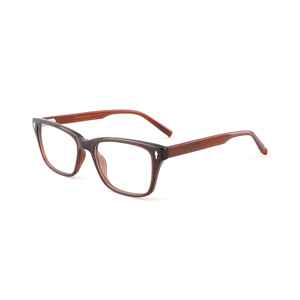 Montature per <span class=keywords><strong>Occhiali</strong></span> Vintage Quadrate in Acetato di Lusso, Leggere e Resistenti, per <span class=keywords><strong>Occhiali</strong></span> <span class=keywords><strong>da</strong></span> <span class=keywords><strong>Vista</strong></span> Unisex per Adulti in Blu - Product Image 3