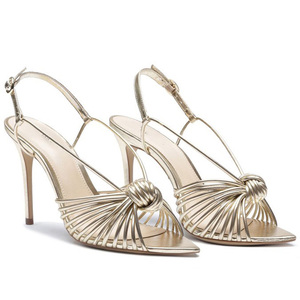 Plus Size Elegant Rainbow Knot Women PU Ultra High Heel Wedge Open Toe Ankle Strap Slip-On Summer Outdoor Dress <b>Sandals</b> - Product Image 4