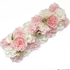 Guirlande florale artificielle en soie pour mariage, modulable, pour allée, table et décoration d'événements (vente en gros) - Product Image 2