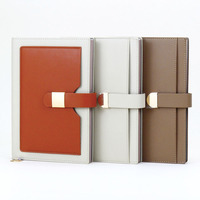 Carnet de notes A5 à couverture rigide personnalisé mini carnet de notes imprimé personnalisé tendance en cuir PU pour le bureau à usage promotionnel