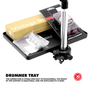 Beatello Vassoio Percussivo Nero di Piccole Dimensioni, Connessione Stabile, Alta Qualità, Lega d'Acciaio Premium, Componenti per Batteria, Set di Batterie - Product Image 5