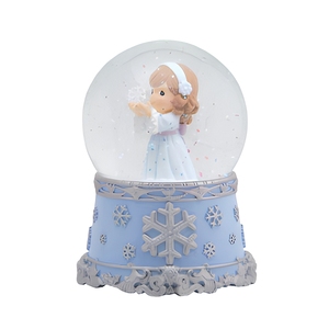 Globo di Neve con Angelo e Fiocchi di Neve, Sfera Musicale con Acqua - Product Image 6