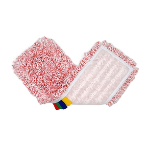 Prix d'usine vadrouilles à touffeter industrielles douces nettoyage des sols tampon de vadrouille <span class=keywords><strong>velcro</strong></span> plat en microfibre - Product Image 6