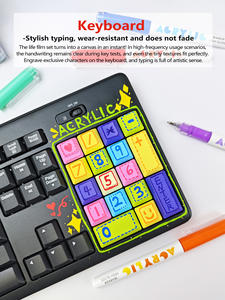 Guangna 168 Farben Flüssig-Acrylgel-Stift-Set mit gerader Spitze 1,0 mm, inklusive blauer, roter und grüner Tinten zum Zeichnen und Malen - Product Image 6