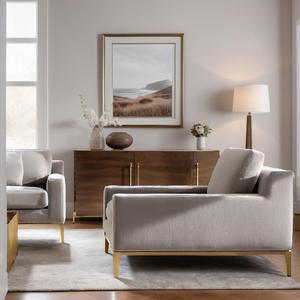 มาใหม่เฟอร์นิเจอร์ในร่มโซฟาเดี่ยวที่เรียบง่ายบ้านแขนเก้าอี้ผ้าระดับไฮเอนด์โซฟาห้องนั่งเล่น - Product Image 1