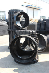 Deux puits d'inspection droits/incurvés/puits d'observation de fosse septique résistant à la corrosion de PE peu coûteux - Product Image 2