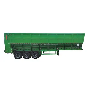 China Heavy Duty boa qualidade V-shaped final basculante traseiro basculante basculante reboque semi caminhão granel grão transporte semi reboque