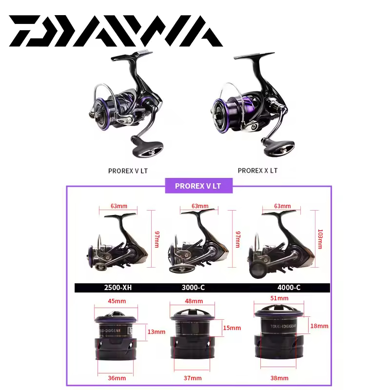 DAIWA Prorex LT Jigging Reels - Max Drag 12kg for Saltwater