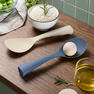 Spatule à riz en silicone, résistante à la chaleur, antiadhésive, avec texture antidérapante pour cuiseur à riz et préparation culinaire - Product Image 3