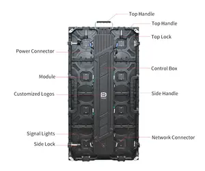 500x1000mm dev sahne arka plan LED göstergesi ekran P3.91 P4.81 dikişsiz ekleme kiralama pantalla led