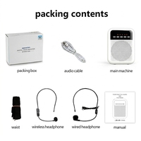 Altavoz Inalámbrico Portátil S330 con Auriculares, Amplificador de Voz para Guías Turísticos y Profesores, Mini Amplificador con Batería de 4000 mAh