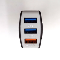 Chargeur de voiture rapide Oraimo 4USB QC 3.0 7A 30W pour téléphone portable Android