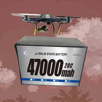 Batterie de drone semi-solide 24S 47000mAh 48000mAh en stock, pack de batteries lithium pour drone 6S 7S 12S 14S 18S, grande pochette