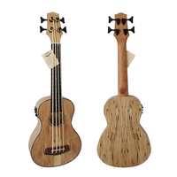 Ukulele Basse Aiersi Corps en Palissandre Spalted, Vente Chaude, Offre OEM ODM, Prix Compétitif, Guitare Fabriquée en Chine