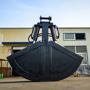 Repuestos de grúa 10ton 15ton 4 Cuerda Doble disco Clamshell Grab Bucket Sandy Grab Bucket con dientes - Product Image 3