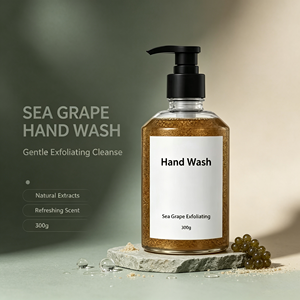 Nettoyant pour les <span class=keywords><strong>mains</strong></span> personnalisé avec pompe, exfoliant aux raisins de mer, parfumé, nettoyage doux, désinfectant pour les <span class=keywords><strong>mains</strong></span> pour usage hôtelier, fournisseur en gros - Product Image 2