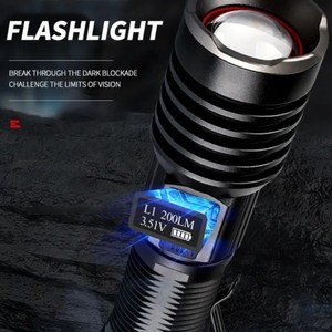 Clover hign-end màn hình thông minh hiển thị nhôm đèn pin với tầm xa hiển thị xhp160 + dẫn Hoang Dã sống sót cứu hộ ngọn đuốc chiến thuật - Product Image 6