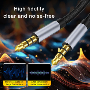 <span class=keywords><strong>สาย</strong></span>ลำ<span class=keywords><strong>โพ</strong></span><span class=keywords><strong>ง</strong></span>ถักไนลอนคุณภาพสู<span class=keywords><strong>ง</strong></span>ระดับไฮไฟแบบมืออาชีพ ขนาด 3.5 มม. แบบแจ็คต่อแจ็ค สำหรับโทรศัพท์มือถือและหูฟัง - Product Image 4