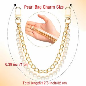 SIGZKK Pearl Gold Metal Chain <b>Straps</b> Aesthetic Charm For Purse Handbag Shoulder Bogg <b>Bags</b> <b>Replacement</b> Charms Accessories For Wom - Product Image 4
