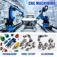 Pièces en aluminium usinées CNC sur mesure OEM ODM, usinage de haute précision 3/5 axes, service de fraisage et de tournage, bras robotique, usinage industriel