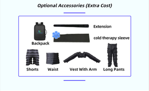 Bottes de compression séquentielle à pression d'air pour massage des jambes, système de récupération sportive, rechargeable par USB, contrôle de la minuterie, OEM ODM AS A - Product Image 4