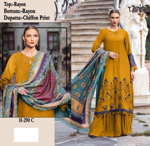 Qualité standard Heavy Rayon Mariage Palazzo Pakistanais Salwar Kameez avec Dupatta Ensemble pour Femmes Élégant Palazzo Pantalon Costumes - Product Image 3