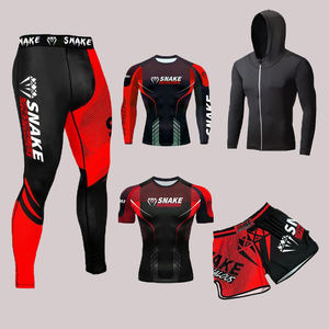Conjunto <span class=keywords><strong>de</strong></span> Shorts, Mallas y Rashguard para Kickboxing, Boxeo y Lucha, Personalizado para Entrenamiento <span class=keywords><strong>de</strong></span> <span class=keywords><strong>Muay</strong></span> <span class=keywords><strong>Thai</strong></span> y Boxeo - Product Image 4