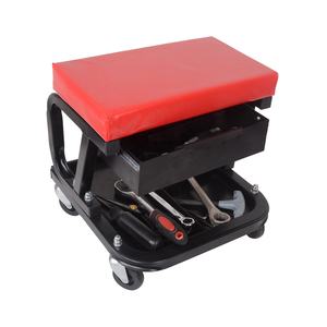 Silla de Reparación de Motocicletas Universal Negra/Roja Togetoo con <span class=keywords><strong>Cajón</strong></span> de Almacenamiento de Accesorios, Asiento Cómodo, 1 Año de Garantía - Product Image 4