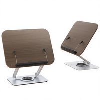 Support de tablette PC pliable rotatif à 360 degrés en acier au carbone avec conception de moule exclusif ; Support de bureau pour livres