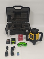 Niveau laser rotatif à faisceau vert, auto-nivelant, étanche, batterie au lithium rechargeable pour la construction, l'arpentage et les travaux en extérieur