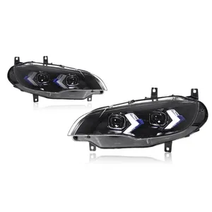 ชุดไฟหน้า LED 2008-2013สำหรับ X6 E71สัญญาณเลี้ยวแบบไดนามิกอัปเกรด12V 6000K - Product Image 6