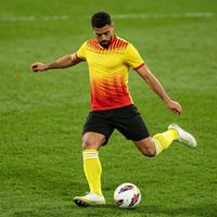 Nouveau maillot de football d'été pour hommes et femmes, manches courtes, séchage rapide, respirant, antibactérien, anti-UV, 100% polyester