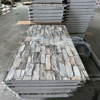 Panneau sandwich PU 50 mm, bord scellé, clouage dissimulé, isolé, pour mur extérieur, résistant au feu, résistant à l'eau, écologique