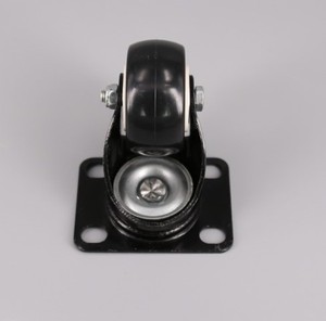 Preto nenhum rolamento silencioso armazém Material Handling Trolley Industrial borracha giratória Rodas Caster - Product Image 5