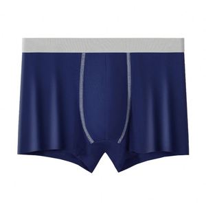 Calzoncillos bóxer de algodón puro para hombre, con bloques de color, tallas grandes, cintura media, cómodos, transpirables, ajuste holgado, cinturilla de moda - Product Image 4