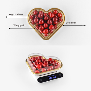 Bandeja de Plástico Desechable para Alimentos Personalizada de Fábrica, Blíster Ecológico de PET en Forma de Corazón, Envase Transparente para Alimentos - Product Image 4