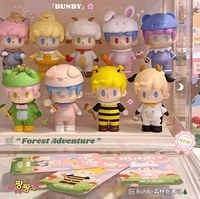 Figurines de collection authentiques BUNBY Forest Adventure Series, boîte mystère, jouets tendance, décorations mignonnes, cadeaux d'anniversaire pour enfants