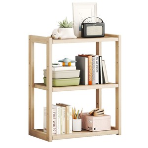Bamboo Desktop <b>Storage</b> <b>Rack</b> 31x18x42cm Multifunctional Freestanding Organizer For Desk <b>Kitchen</b> Office Use - Product Image 5