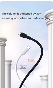 Cable de Datos de Carga Rápida de Cobre Puro de 240 W y 3 A para Teléfonos Móviles IOS, Tipo A a Tipo L - Product Image 4