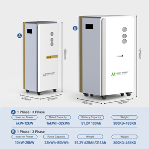 Sistema de Almacenamiento de Energía Solar Todo en Uno JApower de 16KWH, 20KWH, 32KWH Monofásico, Integrado con Inversor Híbrido Deye Compatible - Product Image 4